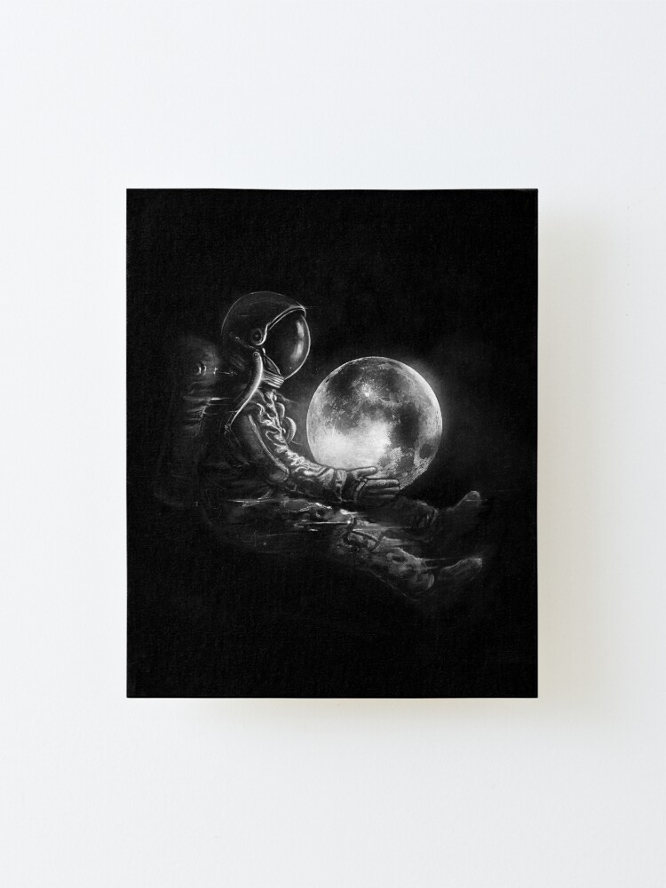 Alternate view of Moon Play Mounted Print