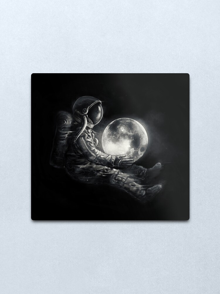 Alternate view of Moon Play Metal Print
