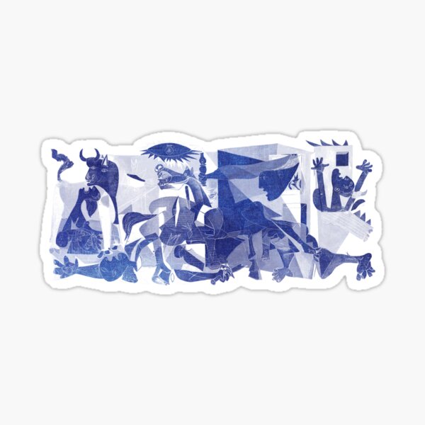 Aperçu de l'œuvre guernica 2020 bleu créée et vendue par filippobassano.