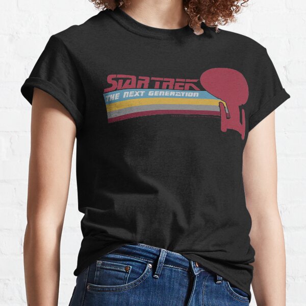 Bridge and Enterprise Stacked T-Shirt Star Trek Classic TV Crew NEW UNWORN 