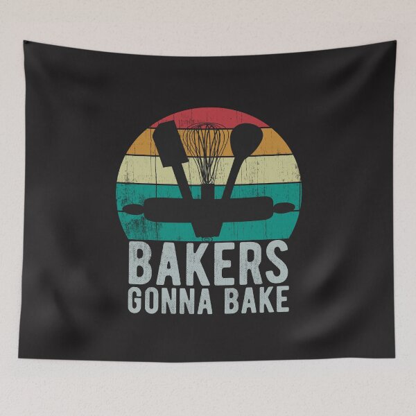 Item preview, Retro Bakers Gonna Bake Funny Bakery Sunset Design designed and sold by UrbanHype.