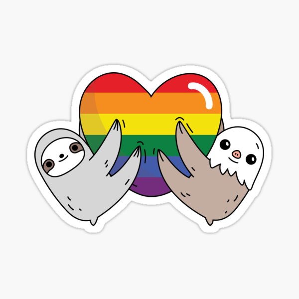 The pride love sloths  Sticker