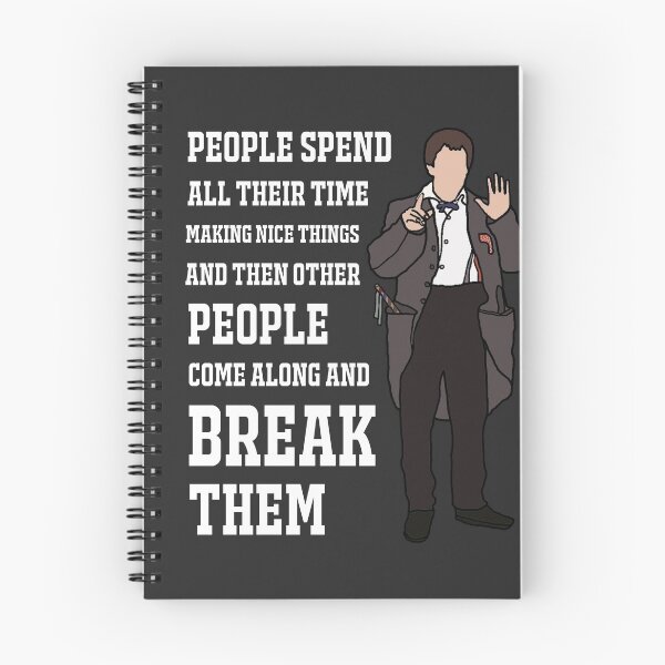 Item preview, The 2nd Doctor: "People spend all their time making nice things" (White) designed and sold by sci-fi-nerd.