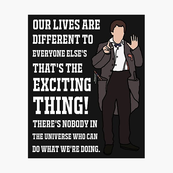 Item preview, The 2nd Doctor: "Our lives are different to every one else's that's the exciting thing!" (White) designed and sold by sci-fi-nerd.
