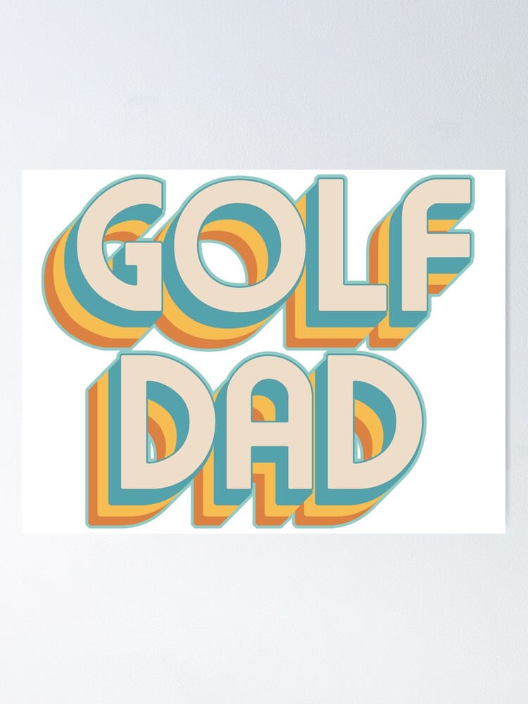 Thumbnail 1 of 3, Poster, Golf Dad Retro Design designed and sold by strengthdesign.