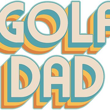 Artwork thumbnail, Golf Dad Retro Design by strengthdesign