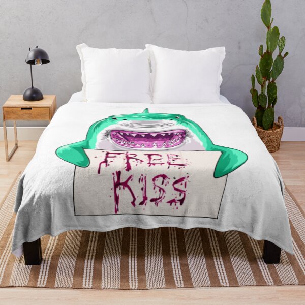 Item preview, Free kiss funny shark designed and sold by Babmk.