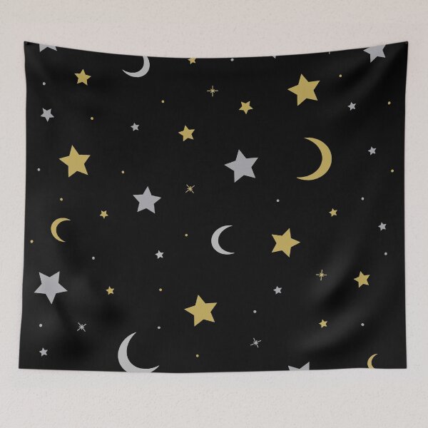 Item preview, Starry Night Moon and Stars Galaxy designed and sold by Gsallicat.