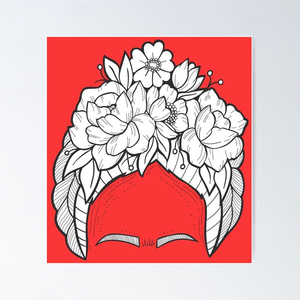 Item preview, Frida Flores Black and White designed and sold by Rusembell.