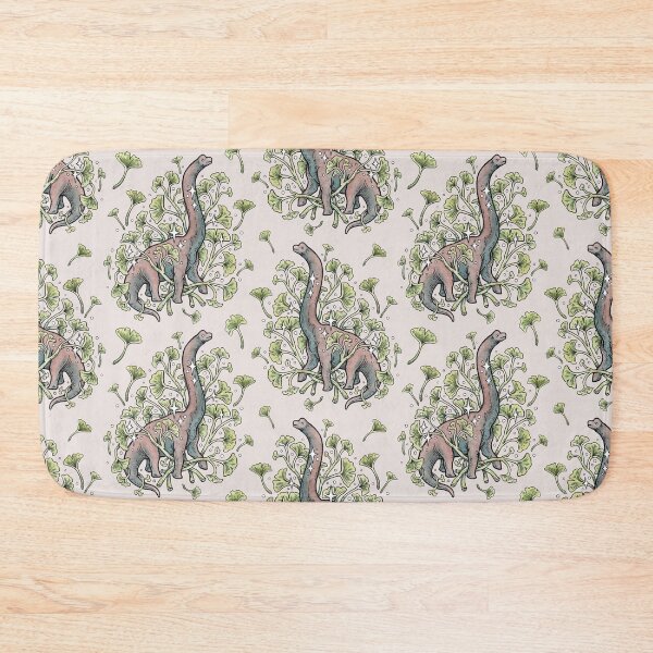 Item preview, Brachio Ginkgo | Calm Color Palette | Dinosaur Botanical Art designed and sold by OMEGAFAUNA.
