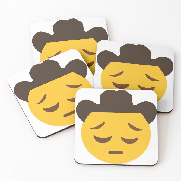Item preview, SAD COWBOY EMOJI designed and sold by Tumblestwo.