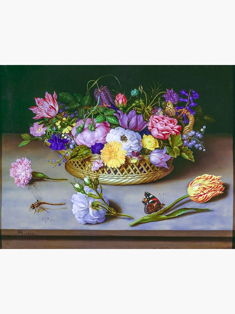 Dutch Floral Tapestry Still Life Print Poster for Sale by Vicky