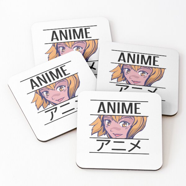 Item preview, Anime girl with anime writen in japanese kanji designed and sold by Tahuverian.