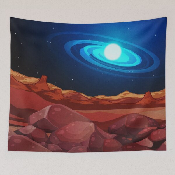 Item preview, It Reaches Out Alien Landscape and Galaxy - No Text designed and sold by orionlodubyal.