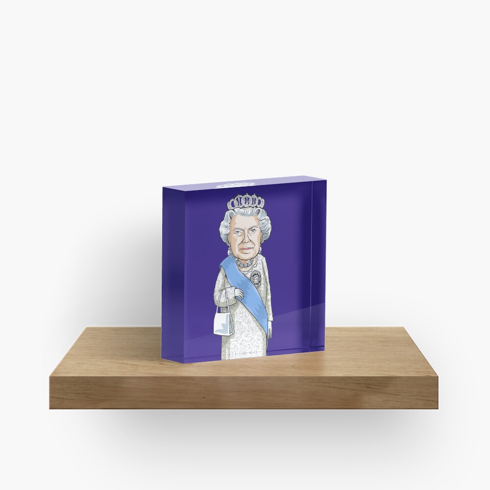 Queen Elizabeth II Acrylic Block