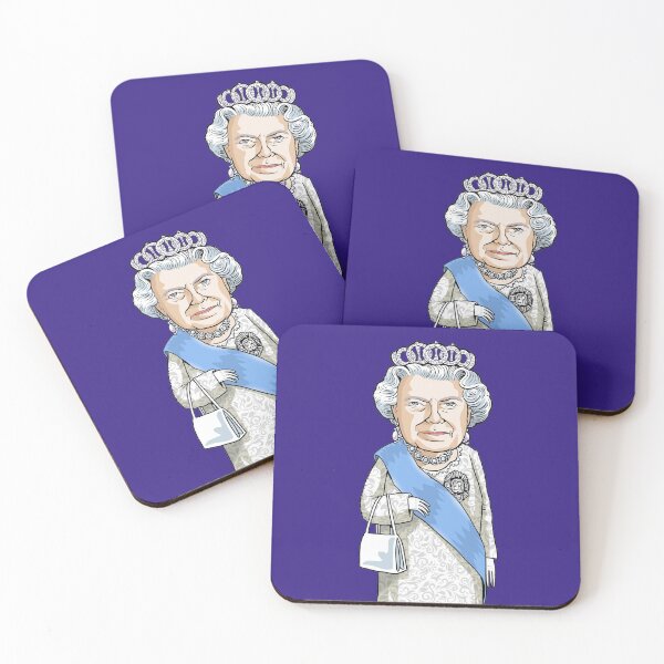 Queen Elizabeth II Coasters (Set of 4)