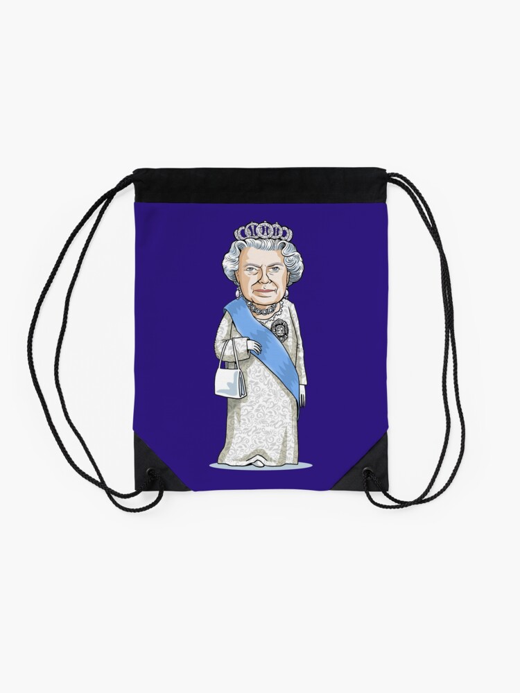 Alternate view of Queen Elizabeth II Drawstring Bag