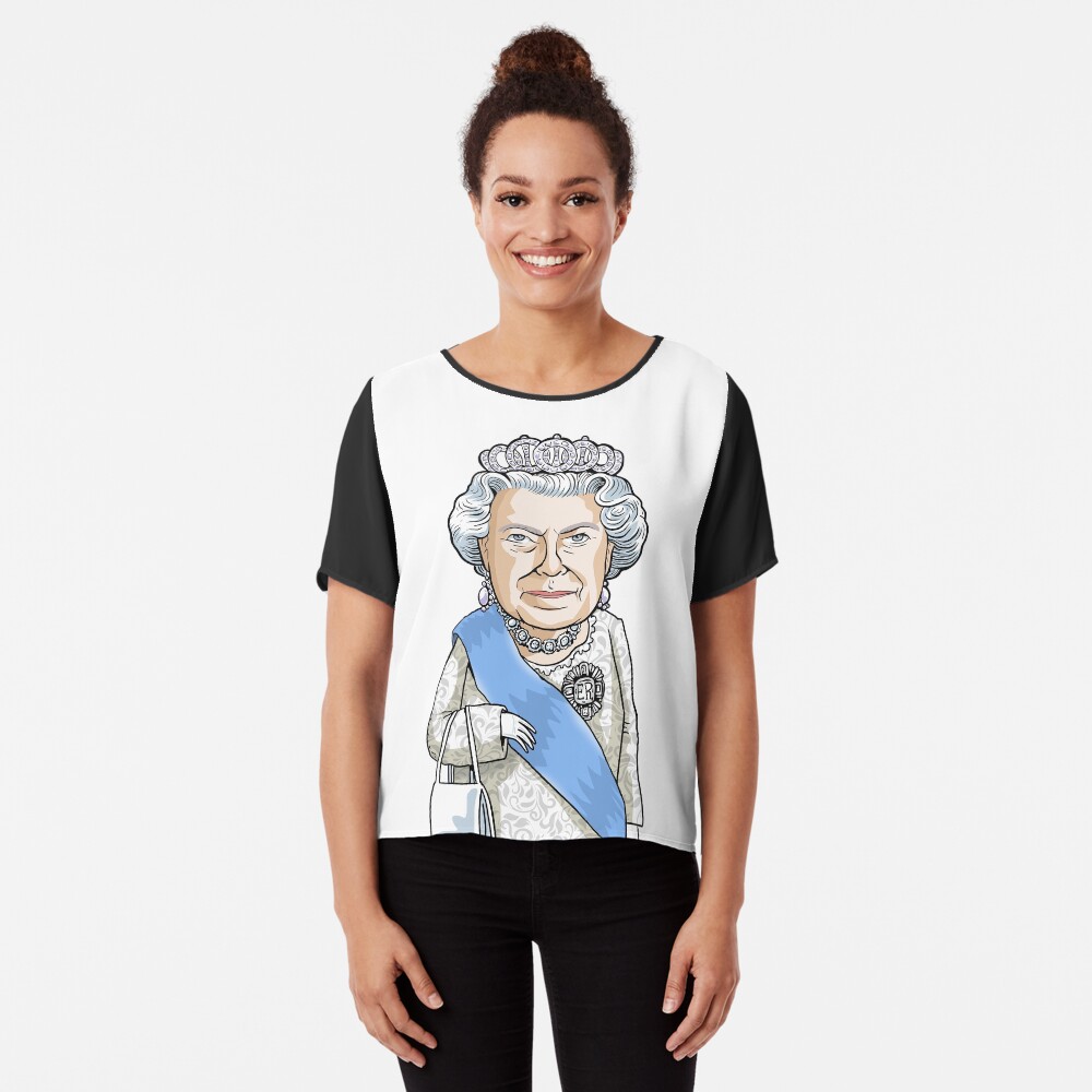 Queen Elizabeth II Chiffon Top