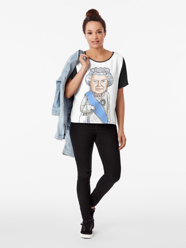 Alternate view of Queen Elizabeth II Chiffon Top