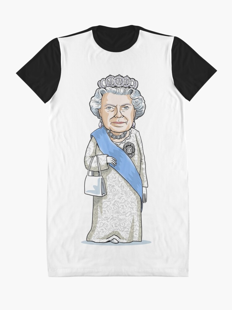 Alternate view of Queen Elizabeth II Graphic T-Shirt Dress