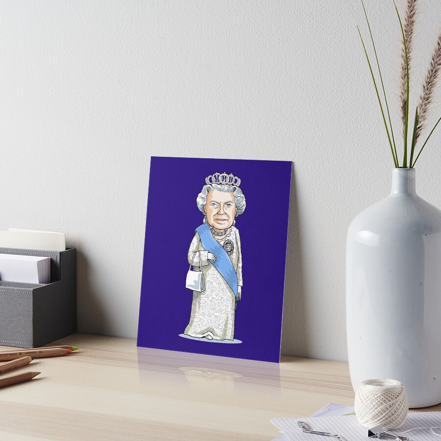 Queen Elizabeth II Art Board Print