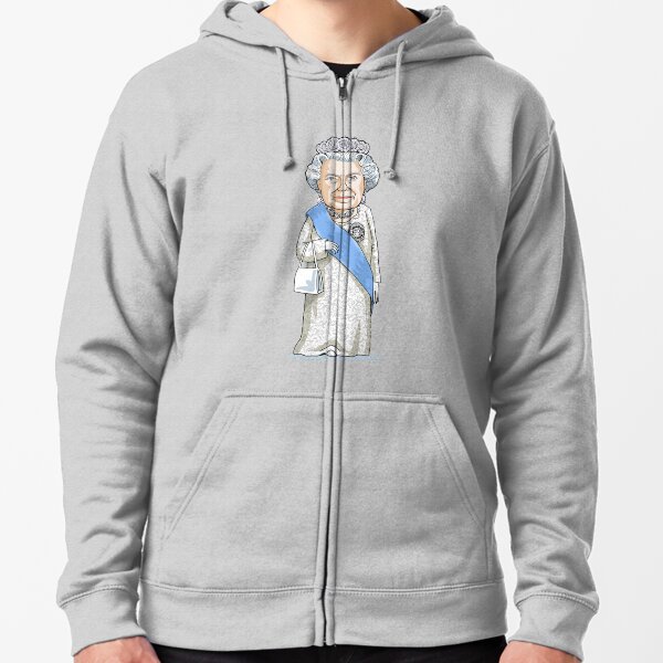 Queen Elizabeth II Zipped Hoodie