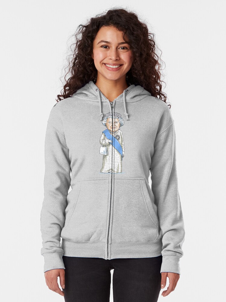 Alternate view of Queen Elizabeth II Zipped Hoodie