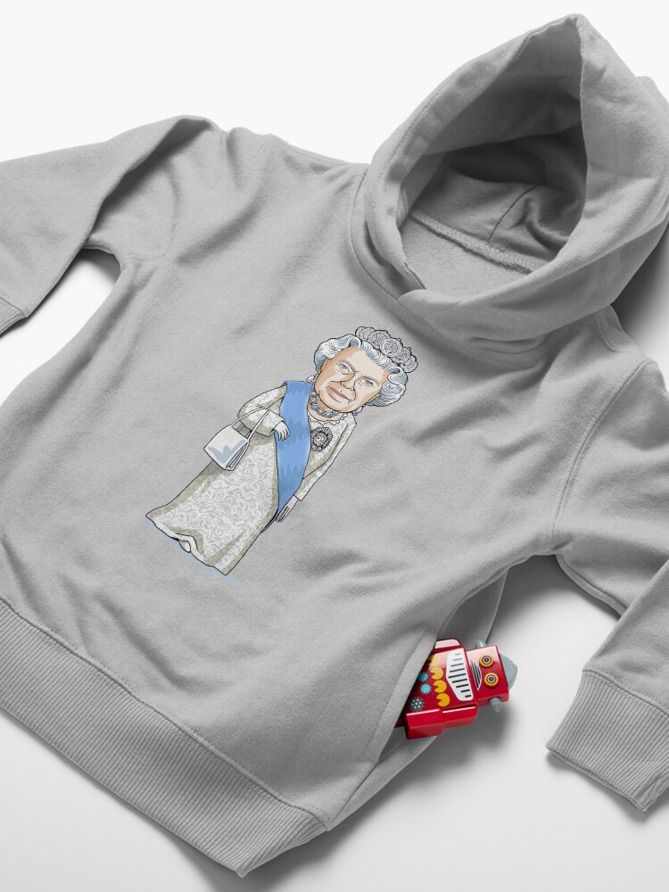 Alternate view of Queen Elizabeth II Toddler Pullover Hoodie