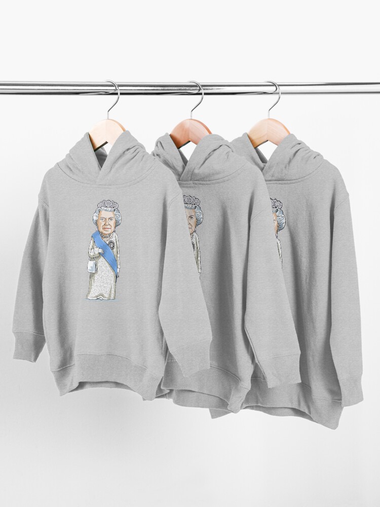 Alternate view of Queen Elizabeth II Toddler Pullover Hoodie