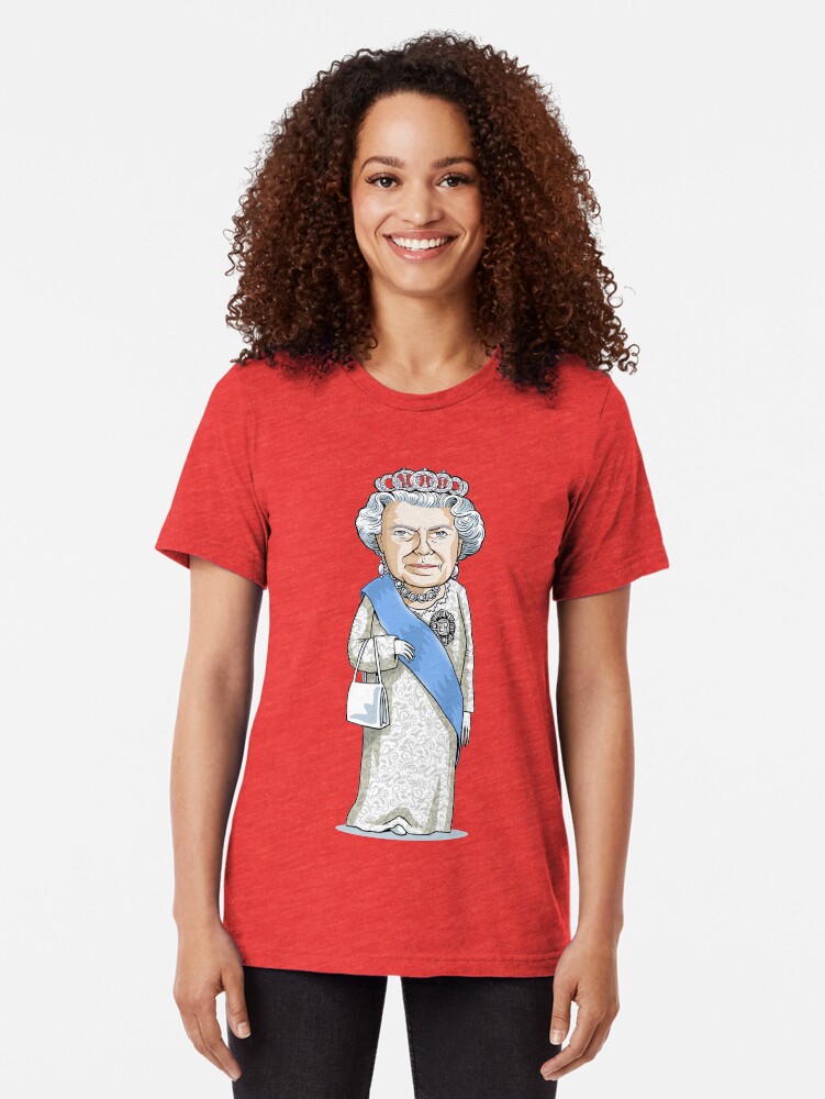 Alternate view of Queen Elizabeth II Tri-blend T-Shirt
