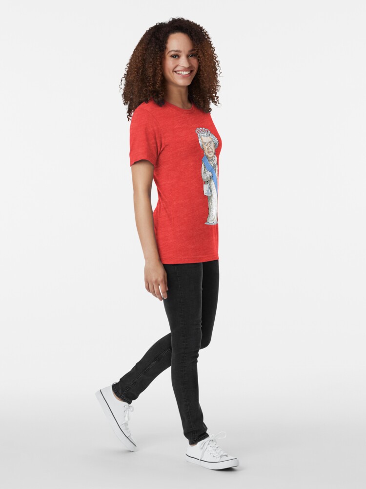 Alternate view of Queen Elizabeth II Tri-blend T-Shirt