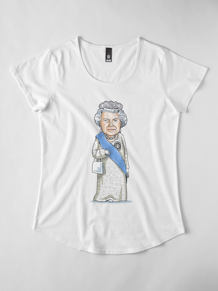 Alternate view of Queen Elizabeth II Premium Scoop T-Shirt