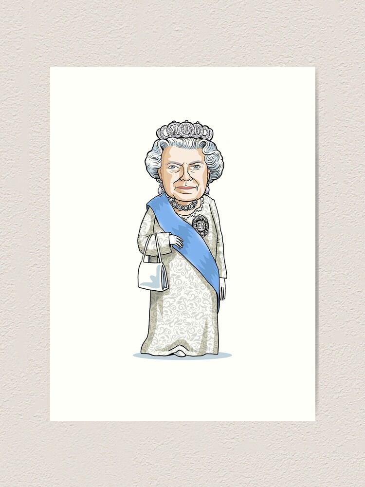 Alternate view of Queen Elizabeth II Art Print
