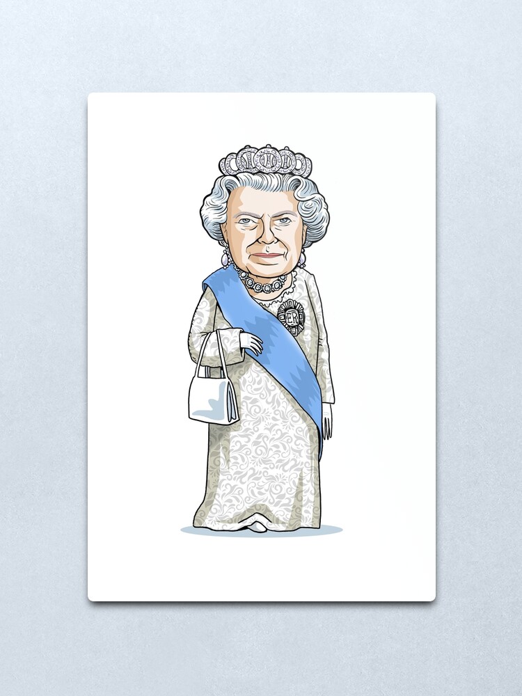 Alternate view of Queen Elizabeth II Metal Print