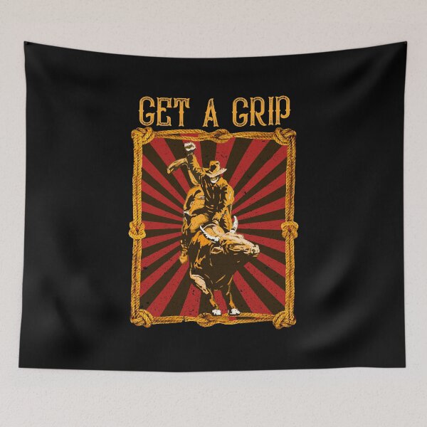 Item preview, Bull Riding Rodeo Cowboys & Cowgirls - Get A Grip  designed and sold by NomYen ..