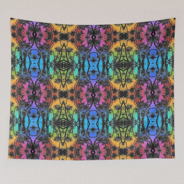 Item preview, Neon palm fractal designed and sold by ebonflow.