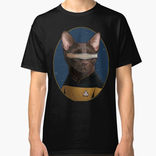 Star Trek LaForge Cat Formation Classic T-Shirt