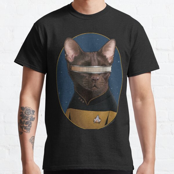 Star Trek LaForge Cat Formation Classic T-Shirt