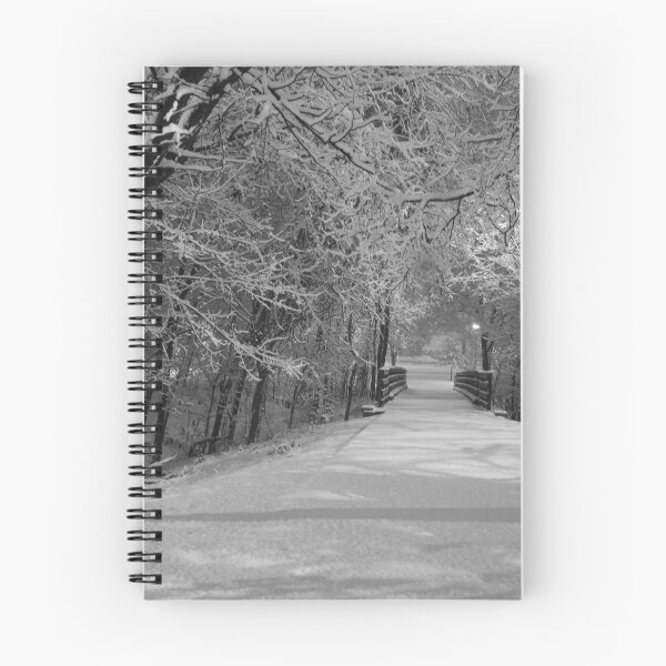 Item preview, Black and white snow covered bridge designed and sold by WayneSheridan.