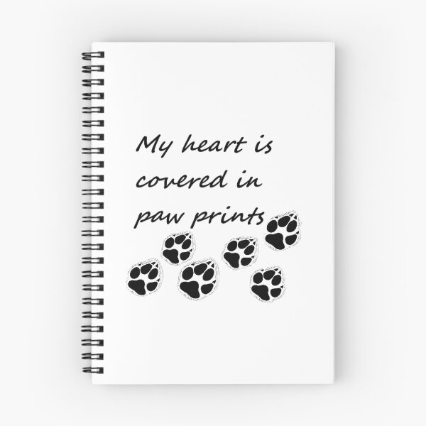 Item preview, My heart is covered in paw prints designed and sold by darkrose23.