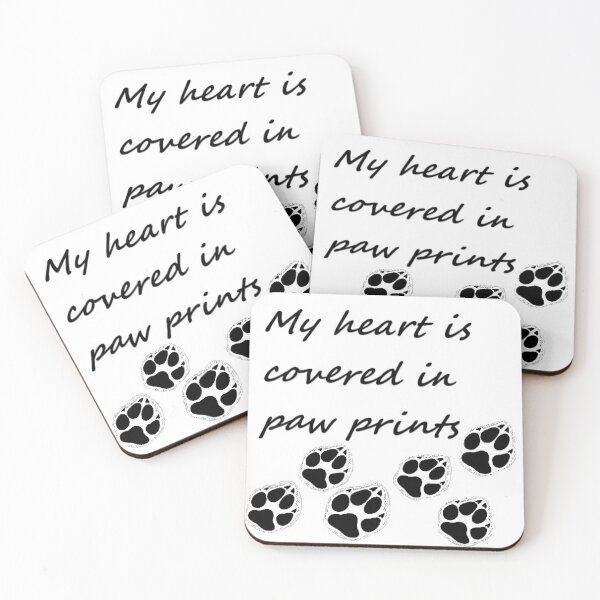 Item preview, My heart is covered in paw prints designed and sold by darkrose23.