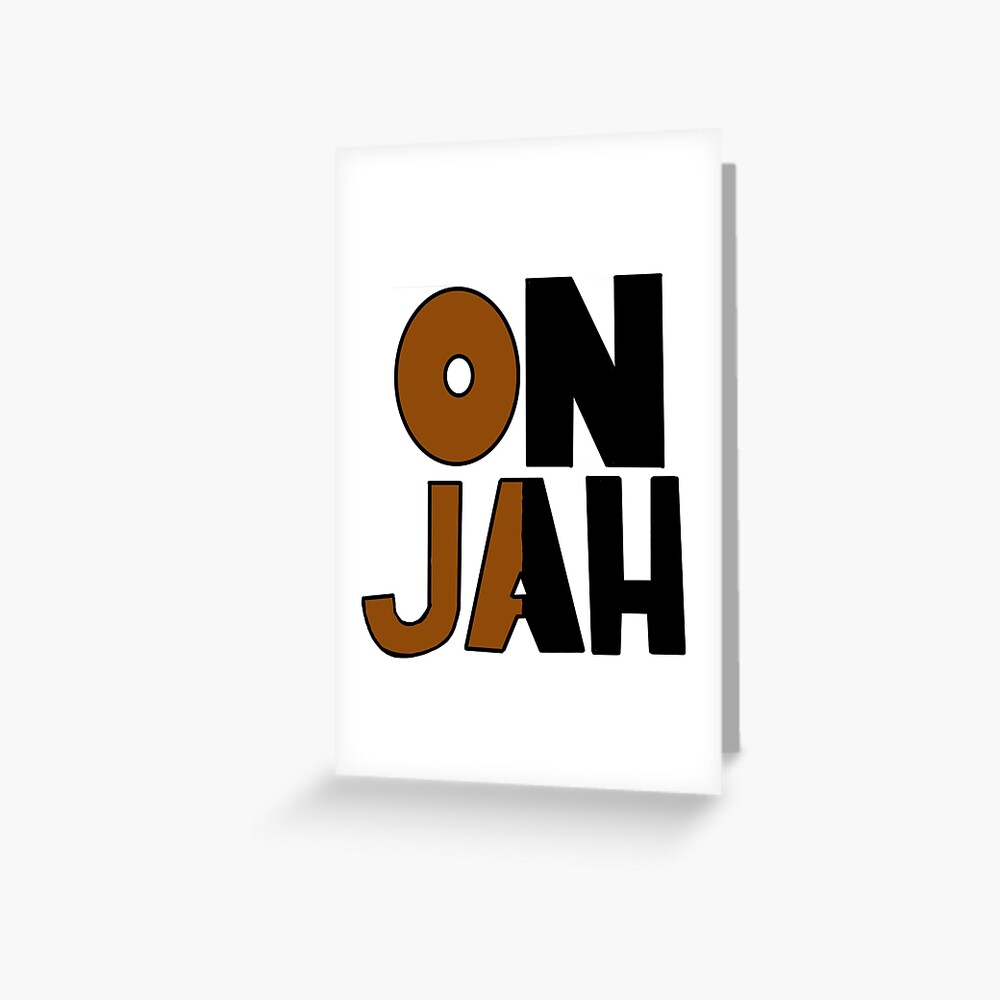 On Jah Greeting Card By Linds5 Redbubble - xxxtentacoin songs roblox id