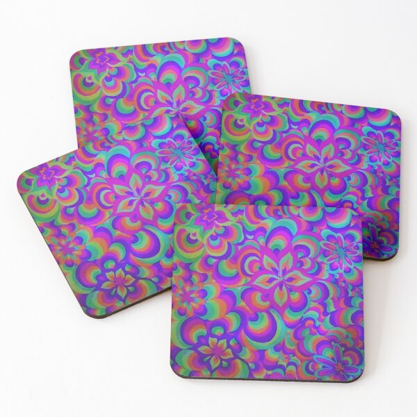 Item preview, Groovy Flower Power Painting designed and sold by Julia McMullen.