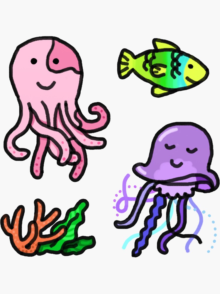 Thumbnail 3 of 3, Sticker, doodle 17 designed and sold by Jimmies.