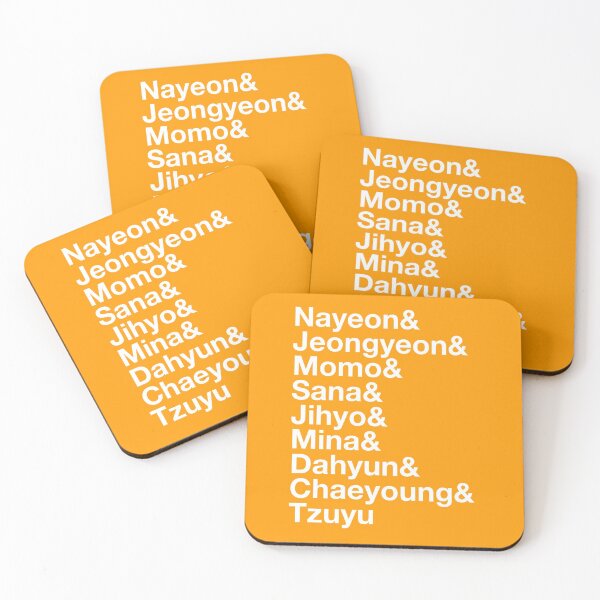 Item preview, Nayeon, Jeongyeon, Momo, Sana, Jihyo, Mina, Dahyun, Chaeyoung, Tzuyu Twices Names (White Ver.) designed and sold by thepremiumgas.