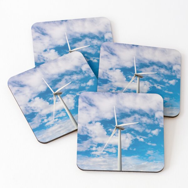 Item preview, Wind Turbine Against Cloudy Blue Sky designed and sold by srgreen.