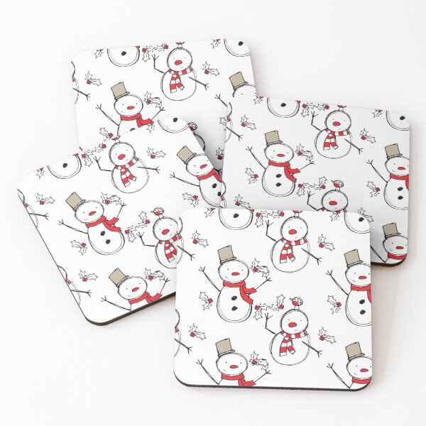 Item preview, Christmas Snowman with Mistletoe designed and sold by pipkat.