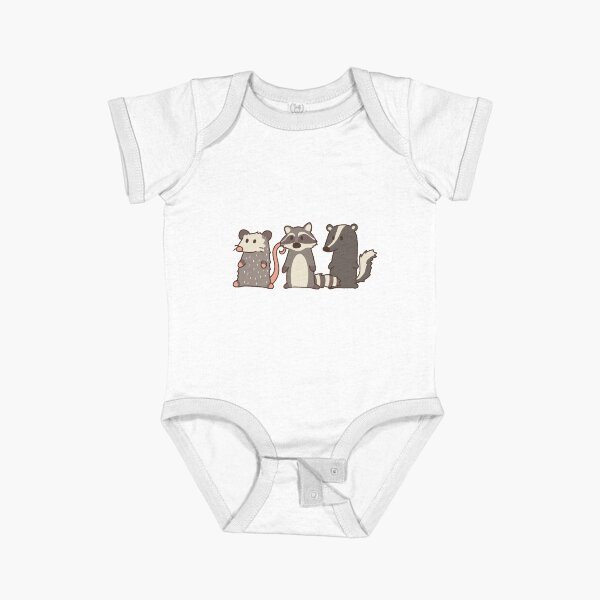 Item preview, raccoon, opossum & skunk woodland friends designed and sold by sivelobanova.
