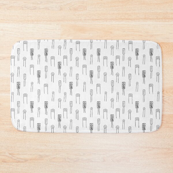 Item preview, Capacitors - Black on White designed and sold by Hodgepodge Bricolage.