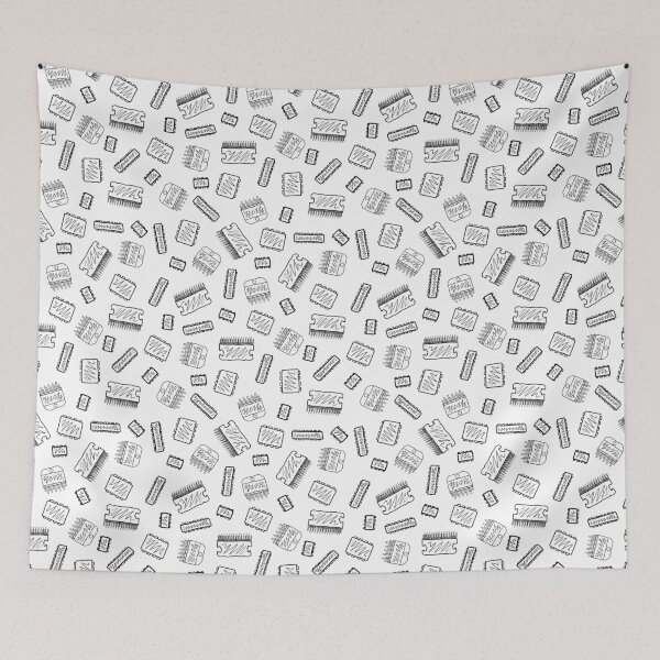 Item preview, Op Amps - Black on White designed and sold by Hodgepodge Bricolage.